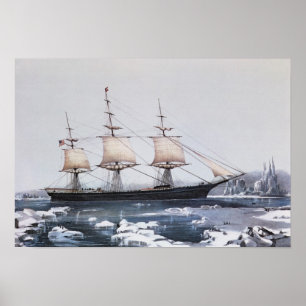 Clipper Ship "Red Jacket" Poster