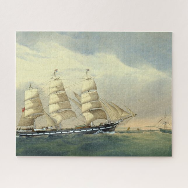 Clipper Ship The Helen Pembroke 1870 Jigsaw Puzzle (Horizontal)