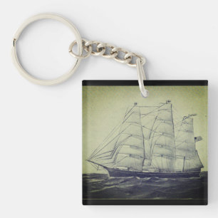 Clipper Ship Young America 1853 Key Ring