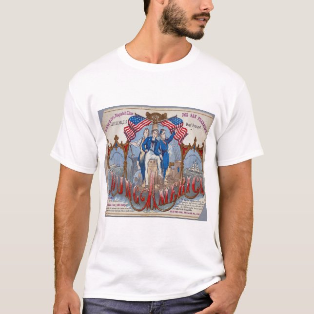 Clipper Ship Young America 1853 T-Shirt (Front)