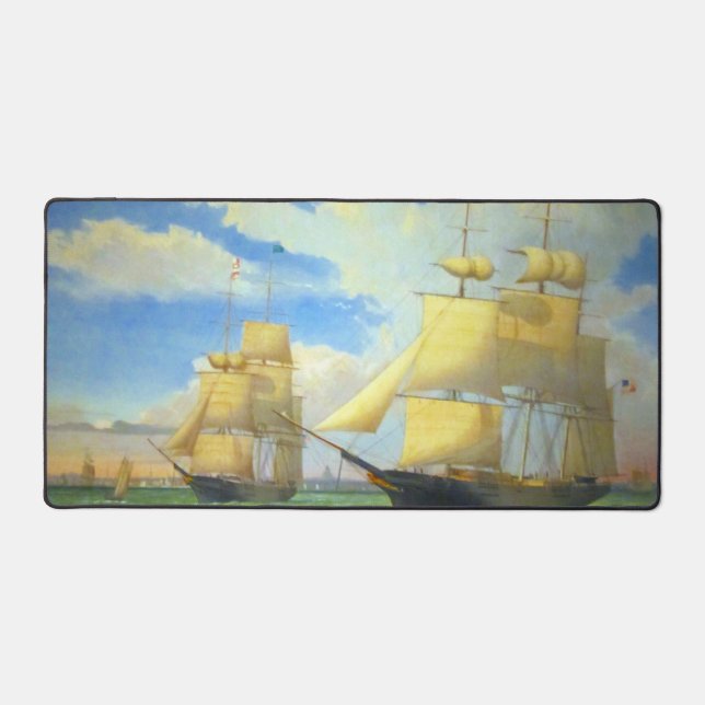 Clipper Ships Fitz Henry Lane 1853 Desk Mat (Front)