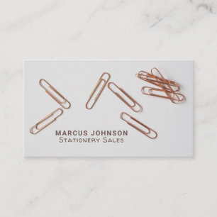 Clips, Stationery & Office Supplies, Stationer Business Card