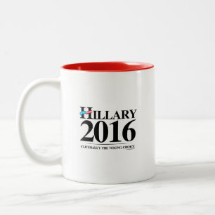 Cliterally the Wrong Choice Two-Tone Coffee Mug
