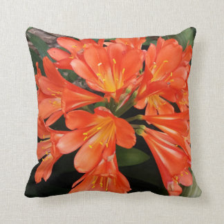Clivia Miniata - The Orange Beautiful Flower Cushion