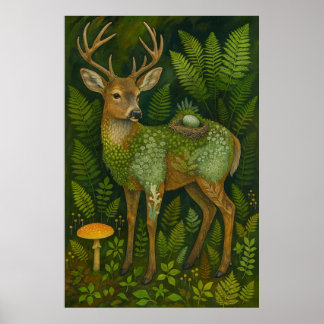 Cloaked in Lichen Poster