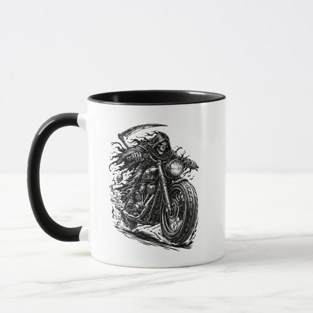 Cloaked Reaper Chopper Rider Mug (Left)
