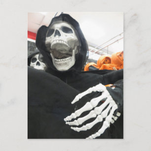 Cloaked Skeleton Postcard