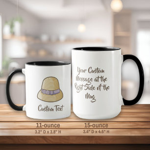 Cloche Hat Beige Mug