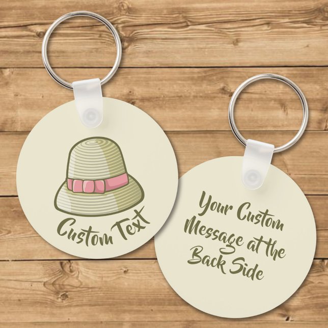 Cloche Hat Yellow Key Ring (Creator Uploaded)
