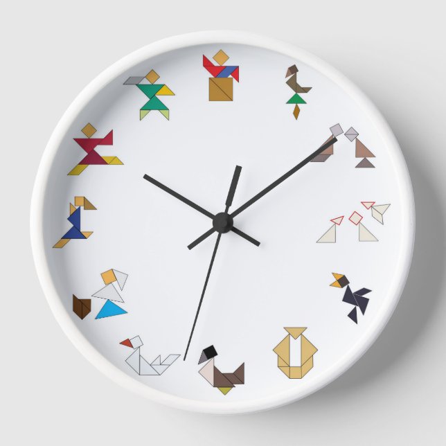 Clock - 12 Days of Christmas Tangrams (Front)