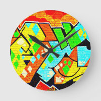 Clock-Abstract Art-Graffiti Gallery 19
