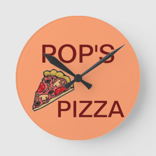 CLOCK ADD YOU LOGO AND TEXT HERE