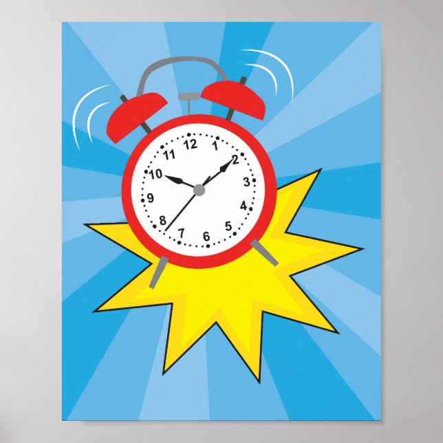 Clock Alarming Poster (Front)