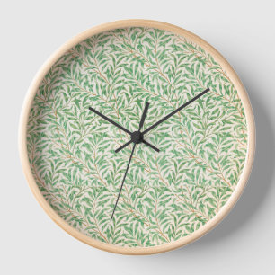 Clock Art Nouveau Style Willow Bough Pattern
