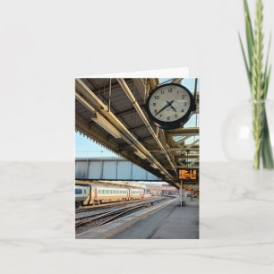 Clock at the station card