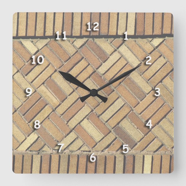 Clock - Brick Pattern (Front)