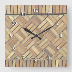 Clock - Brick Pattern