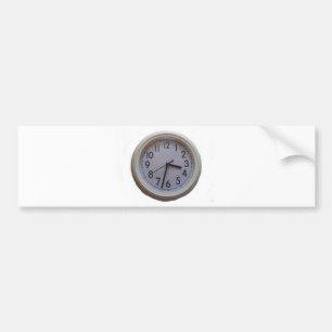 Clock Bumper Sticker