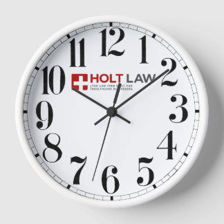 Clock by Holt Law (Red)