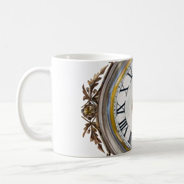 clock coffee mug (Left)