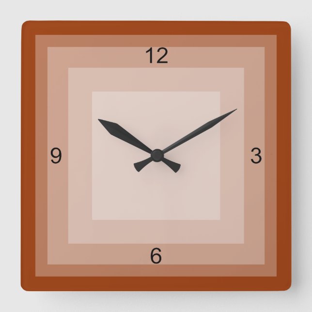 Clock - Concentric Squares (Front)