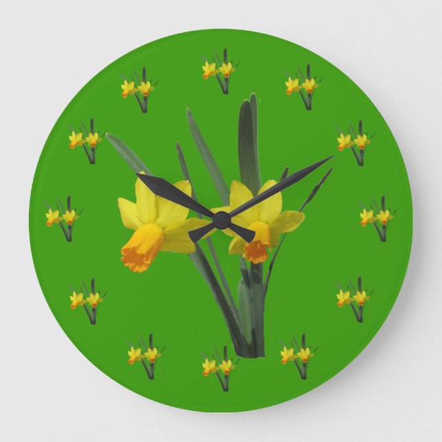 Clock - Daffodil blossoms (Front)