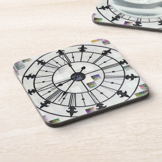 Clock design coasters (Left Side)