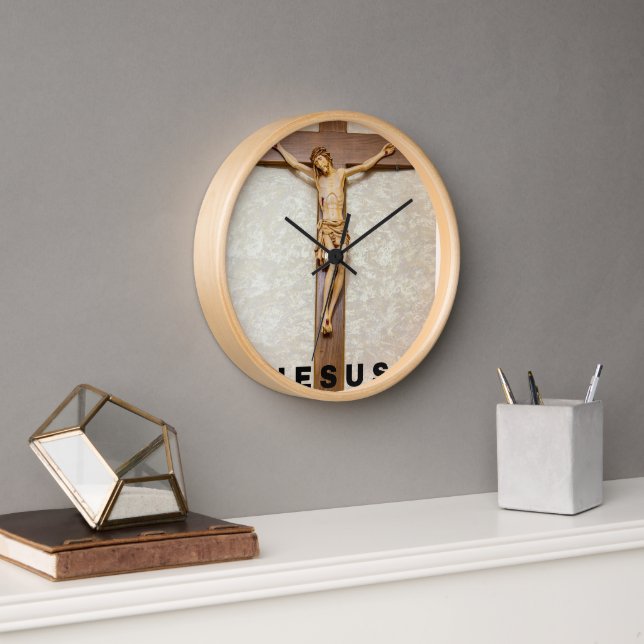 clock design in jesus cross (Office)