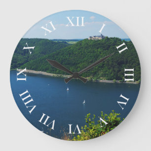 Clock Edersee with closed forest-hits a corner