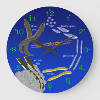 [Clock] Eels in Wonderland Large Clock