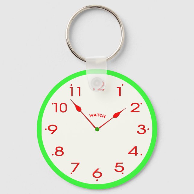 clock face_02 key ring (Front)