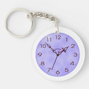 clock face key ring