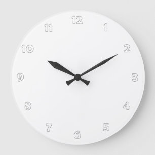 Clock Face Numbers - Outline for your design