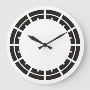 Clock Face Ring Stripes black for your design