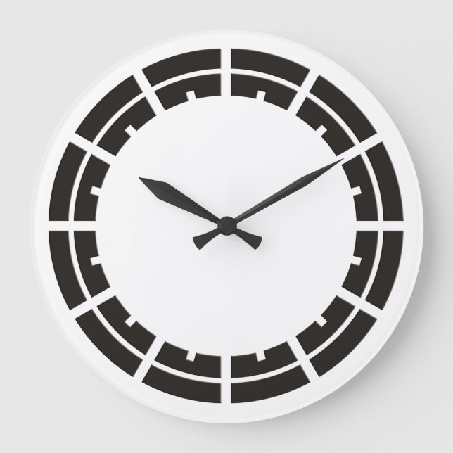 Clock Face Ring Stripes black for your design (Front)