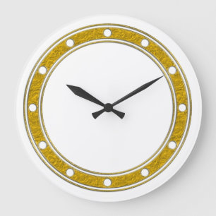 Clock Face Rings Dots gold for your design