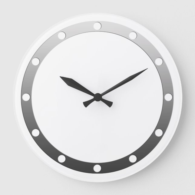 Clock Face Rings Dots gray for your design (Front)