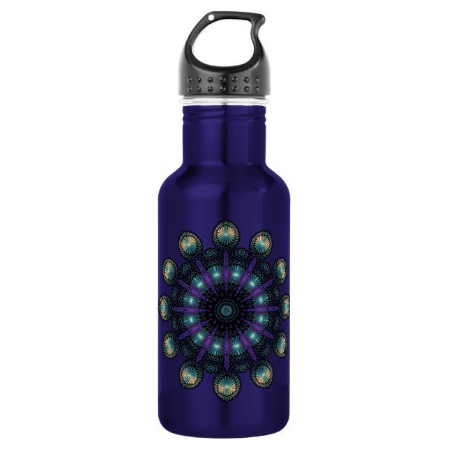 Clock Faces - Apophysis Fractal 532 Ml Water Bottle (Front)