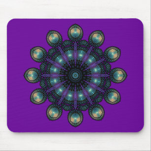 Clock Faces - Apophysis Fractal Mouse Pad