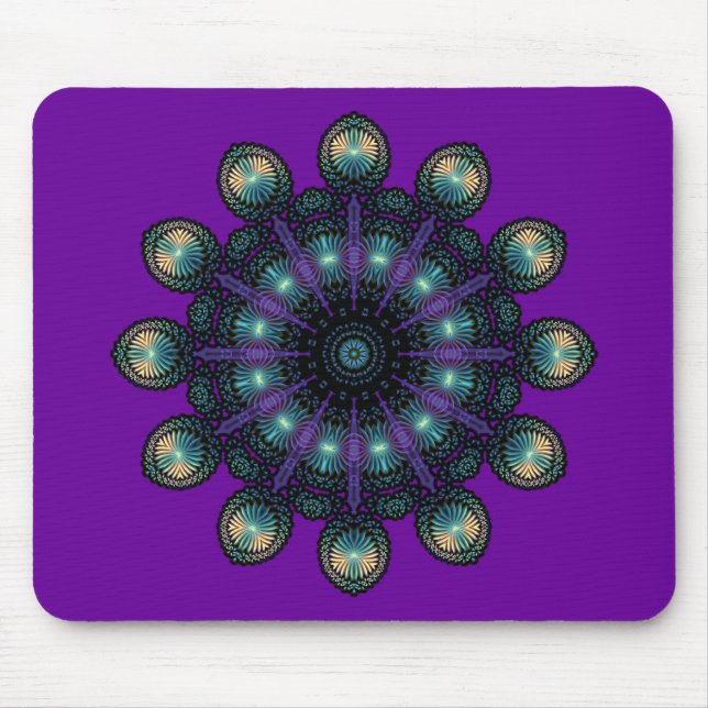 Clock Faces - Apophysis Fractal Mouse Pad (Front)