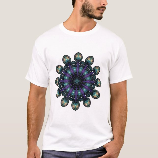Clock Faces - Apophysis Fractal T-Shirt (Front)