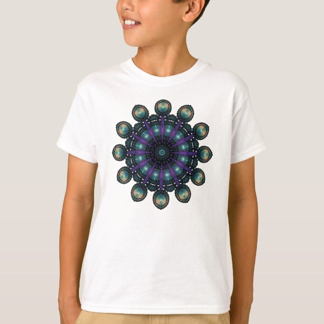 Clock Faces - Apophysis Fractal T-Shirt (Front)
