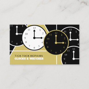 Clock Faces, Horologist Business Card