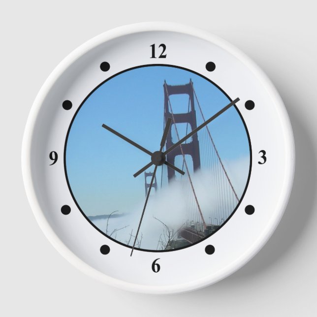 Clock - Golden Gate Bridge in Fog (Front)