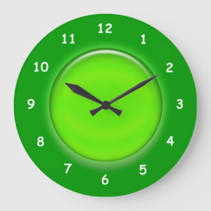 Clock - Green 3D disc