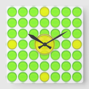 Clock - Green and Yellow dots