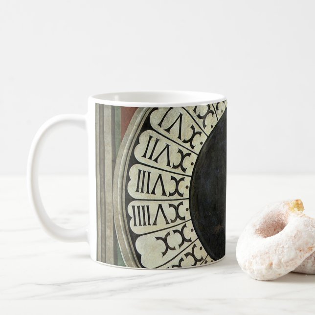 Clock in the Duomo by Paolo Uccello Coffee Mug (With Donut)