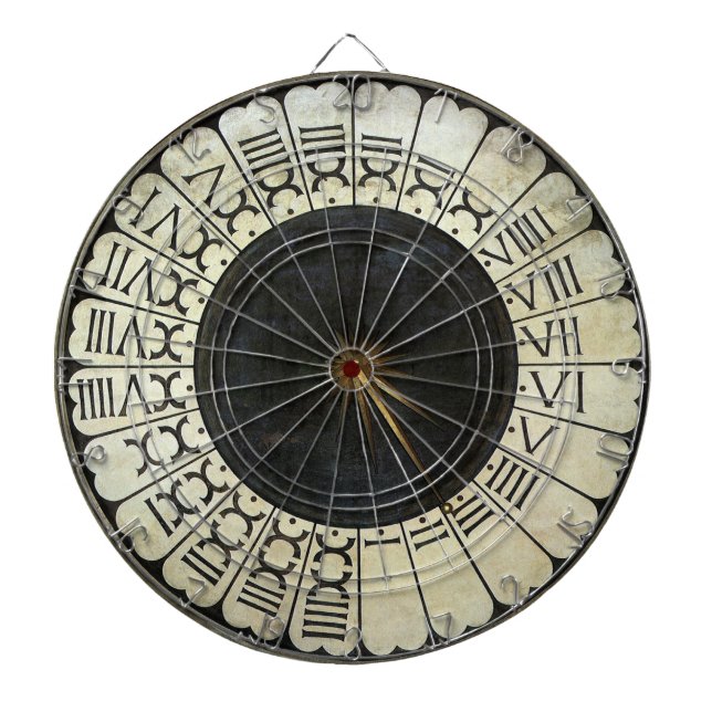 Clock in the Duomo by Paolo Uccello Dartboard (Front)