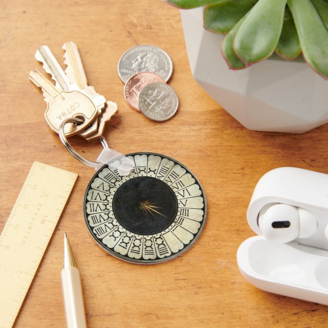 Clock in the Duomo by Paolo Uccello Key Ring (Desk)