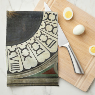 Clock in the Duomo by Paolo Uccello Tea Towel